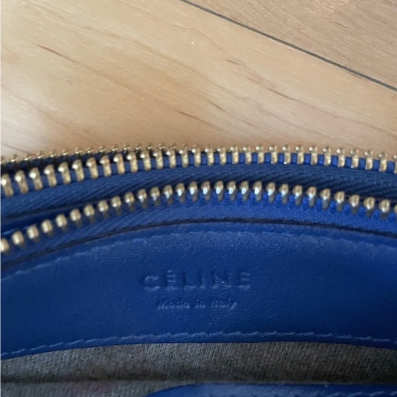 Celine Phoebe Philo 2015 Trio Bag Blue Small With Authenticity Card - Picture 4 of 9